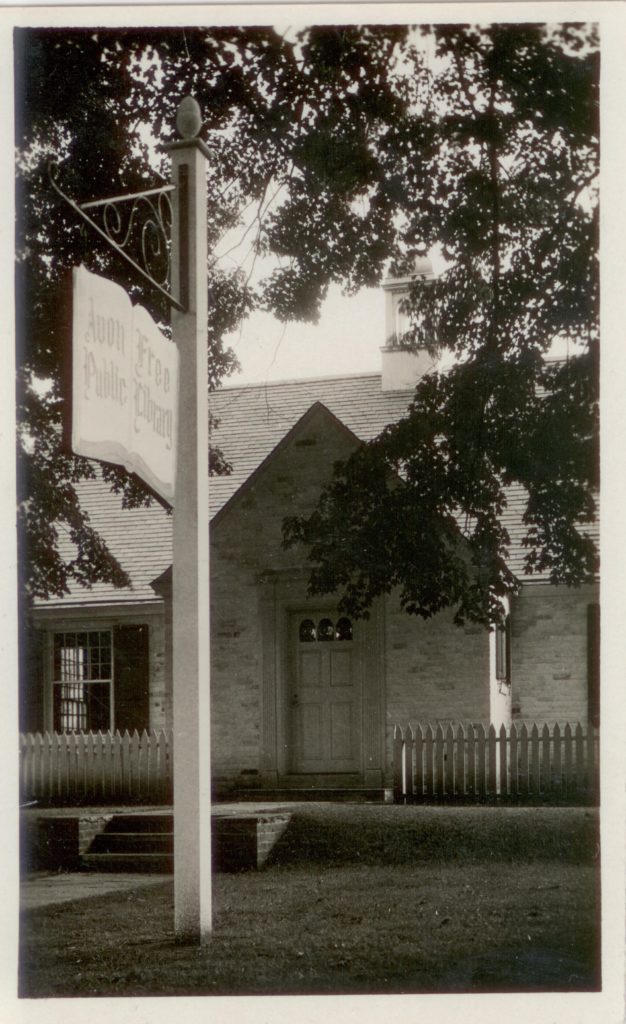 History of the Avon Free Public Library Avon Free Public Library History of the Avon Free Public Library Avon Free Public Library