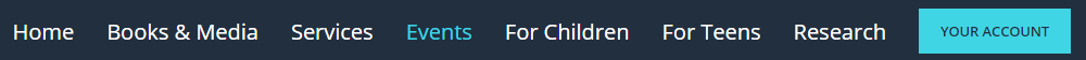navigation bar, events
