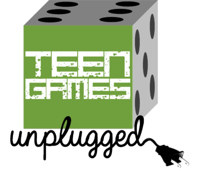 Teen Games Unplugged dice logo