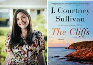 Image of author and her book